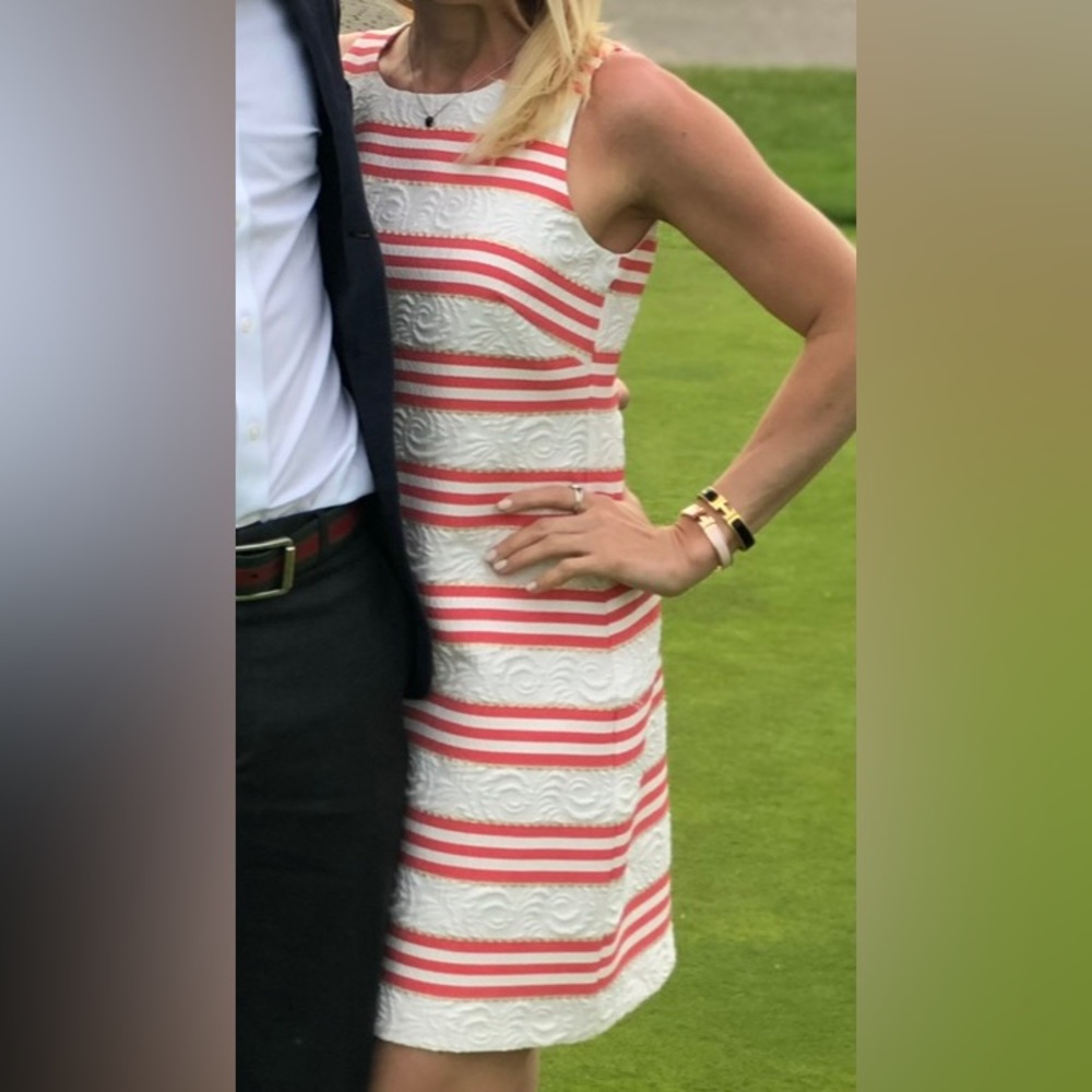 Stunning Vince Camuto pink & gold dress!